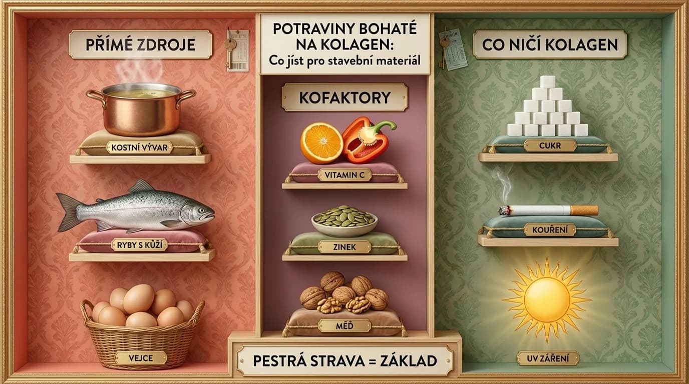 Potraviny bohaté na kolagén: čo jesť, aby telo malo stavebný materiál
